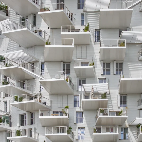 ARBRE BLANC - Photographie d'art architecture contemporaine façade Arbre Blanc Montpellier Sou Fujimoto balcons organiques