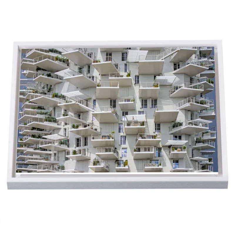 cadre caisse américaine arbre blanc