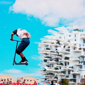 tirage photographique TROTTINETTE FREESTYLE encadrement galerie TROTTINETTE FREESTYLE support dibond TROTTINETTE FREESTYLE cadre caisse américaine TROTTINETTE FREESTYLE TROTTINETTE FREESTYLE