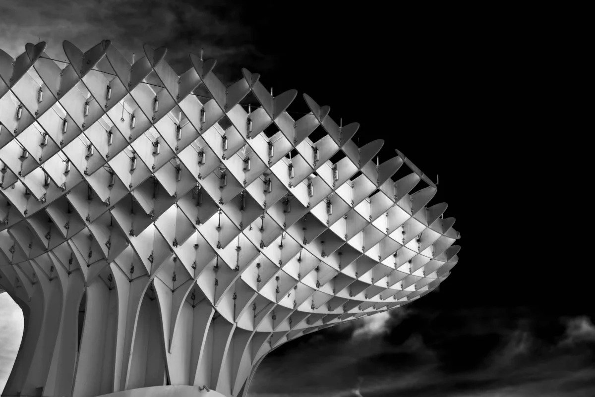 Photographie d'art noir et blanc Metropol Parasol - L'Essence de Séville - Setas de Sevilla
